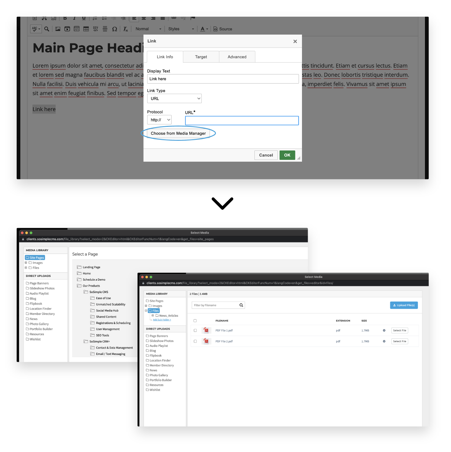 new Media Library file selection sample